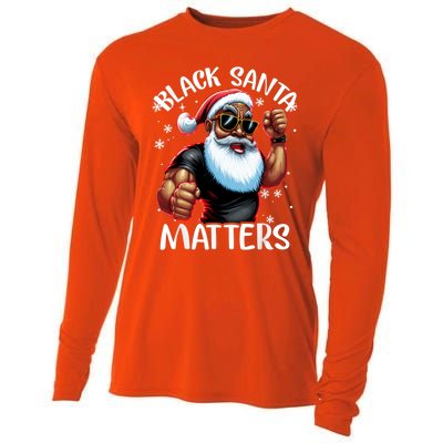 African American Santa Claus Christmas Pajama Gift Meaningful Gift Cooling Performance Long Sleeve Crew