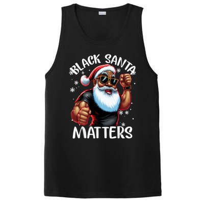 African American Santa Claus Christmas Pajama Gift Meaningful Gift PosiCharge Competitor Tank