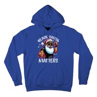 African American Santa Claus Christmas Pajama Gift Meaningful Gift Hoodie