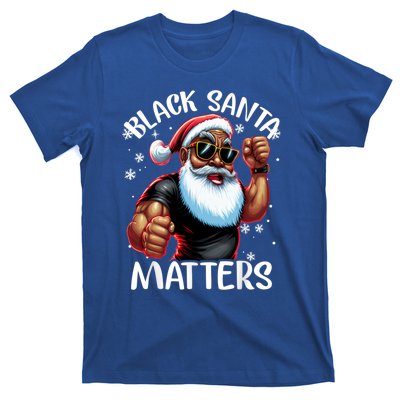 African American Santa Claus Christmas Pajama Gift Meaningful Gift T-Shirt