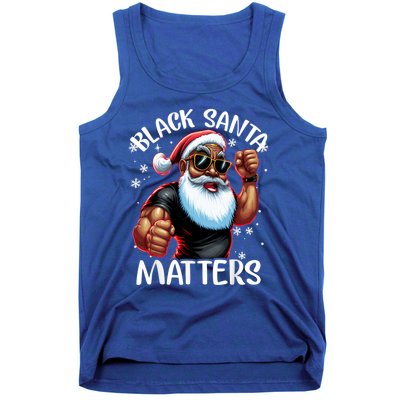 African American Santa Claus Christmas Pajama Gift Meaningful Gift Tank Top