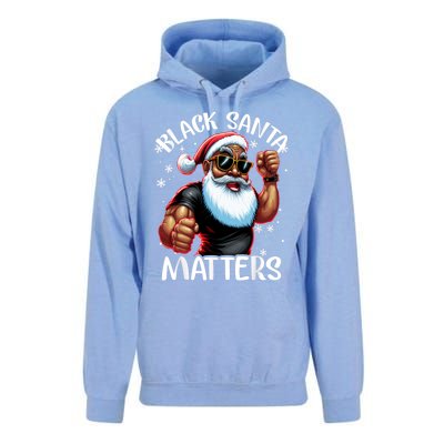 African American Santa Claus Christmas Pajama Gift Meaningful Gift Unisex Surf Hoodie