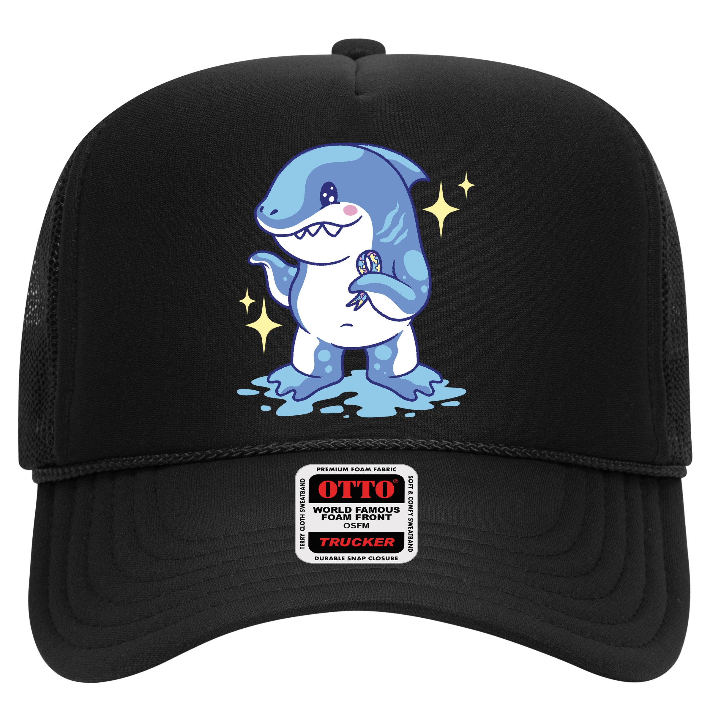Autism Awareness Shark Ribbon Hat
