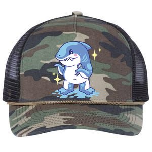 Autism Awareness Shark Ribbon Retro Rope Trucker Hat Cap