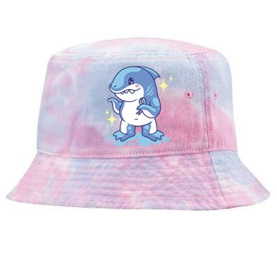 Autism Awareness Shark Ribbon Tie-Dyed Bucket Hat