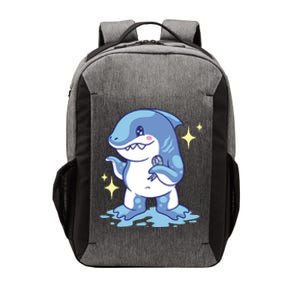 Autism Awareness Shark Ribbon Vector Backpack