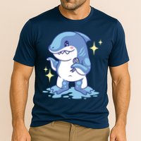 Autism Awareness Shark Ribbon Cooling Performance Crew T-Shirt