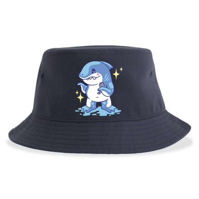 Autism Awareness Shark Ribbon Sustainable Bucket Hat