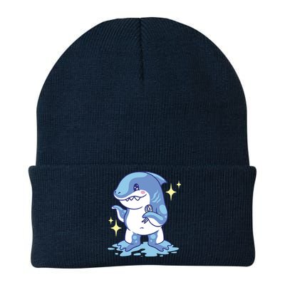 Autism Awareness Shark Ribbon Knit Cap Winter Beanie