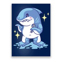 Autism Awareness Shark Ribbon Poster