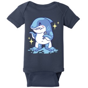 Autism Awareness Shark Ribbon Baby Bodysuit