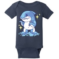 Autism Awareness Shark Ribbon Baby Bodysuit
