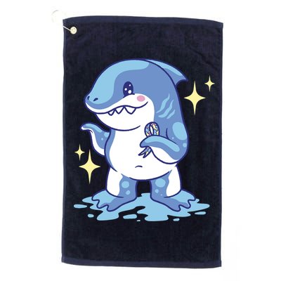 Autism Awareness Shark Ribbon Golf Towel