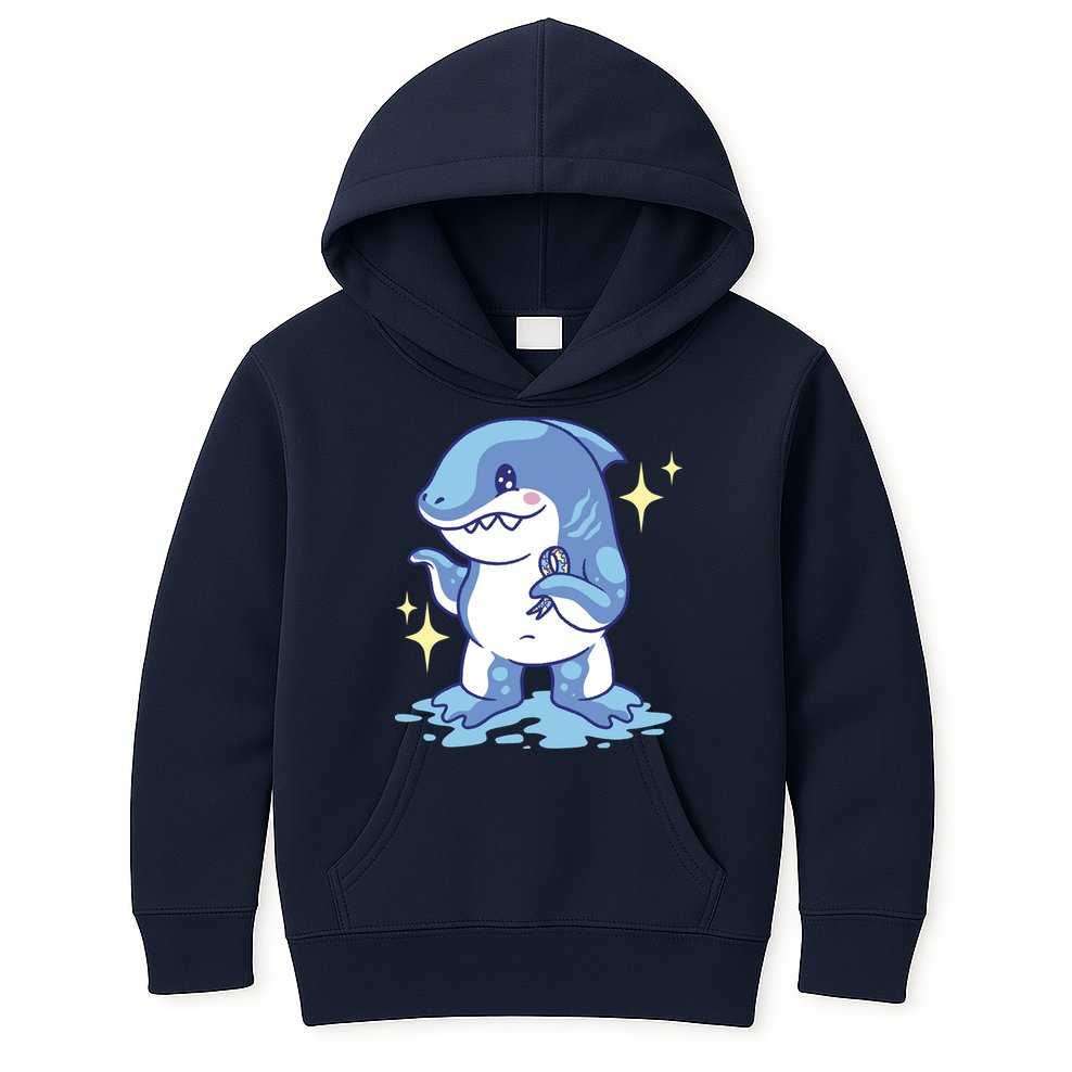 Autism Awareness Shark Ribbon Kids Hoodie