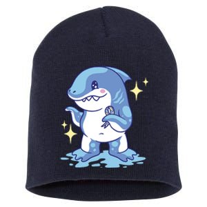 Autism Awareness Shark Ribbon Short Acrylic Beanie