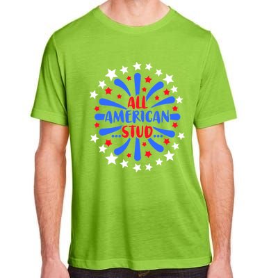 All American Studs Patriotic Stud American Funny Cute Gift Adult ChromaSoft Performance T-Shirt