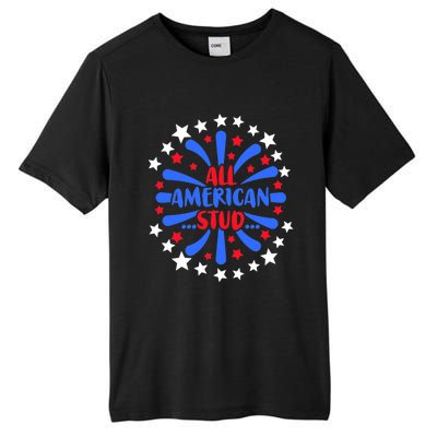 All American Studs Patriotic Stud American Funny Cute Gift Tall Fusion ChromaSoft Performance T-Shirt