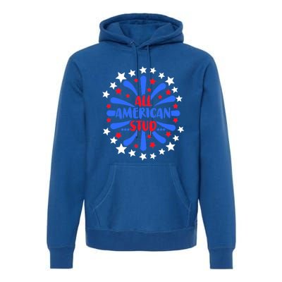 All American Studs Patriotic Stud American Funny Cute Gift Premium Hoodie