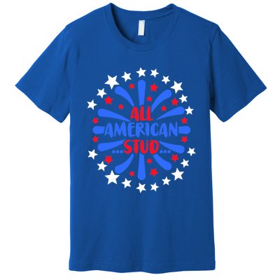 All American Studs Patriotic Stud American Funny Cute Gift Premium T-Shirt