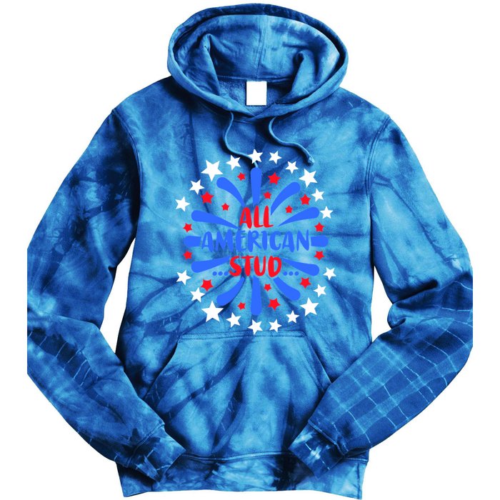 All American Studs Patriotic Stud American Funny Cute Gift Tie Dye Hoodie