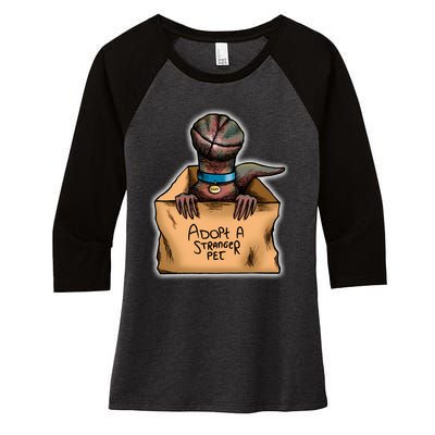 Adopt A Stranger Pet Women's Tri-Blend 3/4-Sleeve Raglan Shirt