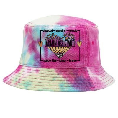 Admin Assistant Squad Administrative Assistant Gift Tie-Dyed Bucket Hat