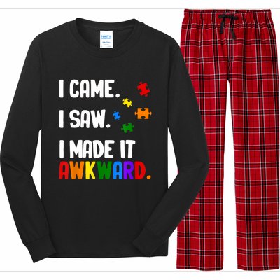 Autism Awareness Shirts Support Asperger Autistic Long Sleeve Pajama Set