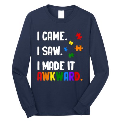 Autism Awareness Shirts Support Asperger Autistic Long Sleeve Shirt