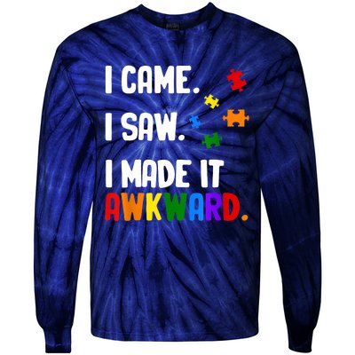 Autism Awareness Shirts Support Asperger Autistic Tie-Dye Long Sleeve Shirt