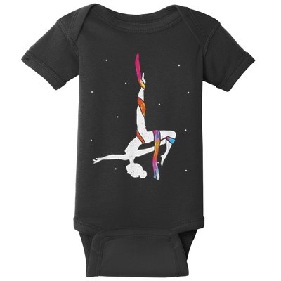 Aerialist Aerial Silk Aerial Silk Acrobatics Baby Bodysuit
