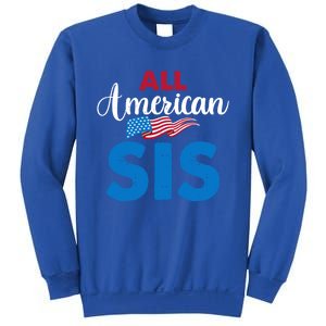 All American Sis 4th Of July Usa Flag Matching Family Great Gift Sweatshirt