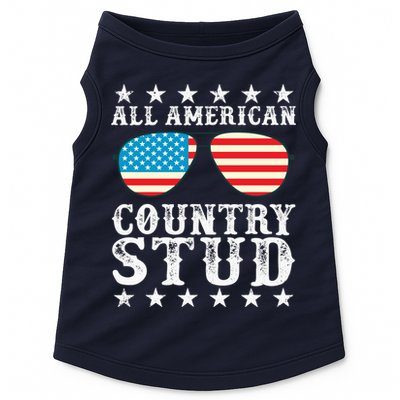 All American Stud Boy Country 4th of July USA Flag Gift Doggie Tank