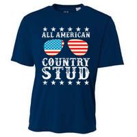 All American Stud Boy Country 4th of July USA Flag Gift Cooling Performance Crew T-Shirt