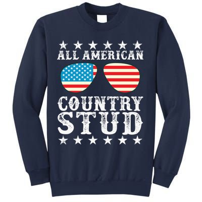 All American Stud Boy Country 4th of July USA Flag Gift Sweatshirt