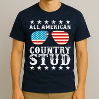 All American Stud Boy Country 4th of July USA Flag Gift T-Shirt