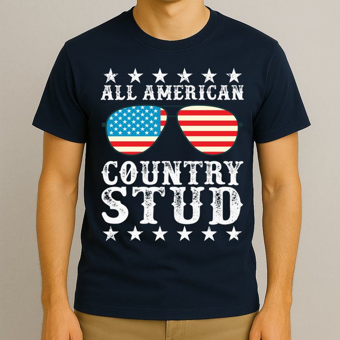 All American Stud Boy Country 4th of July USA Flag Gift T-Shirt