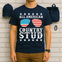 All American Stud Boy Country 4th of July USA Flag Gift T-Shirt