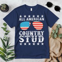 All American Stud Boy Country 4th of July USA Flag Gift Premium T-Shirt