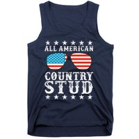 All American Stud Boy Country 4th of July USA Flag Gift Tank Top