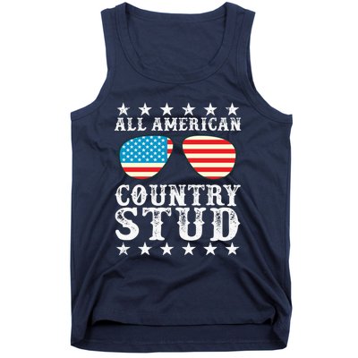 All American Stud Boy Country 4th of July USA Flag Gift Tank Top