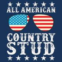 All American Stud Boy Country 4th of July USA Flag Gift Kids T-Shirt