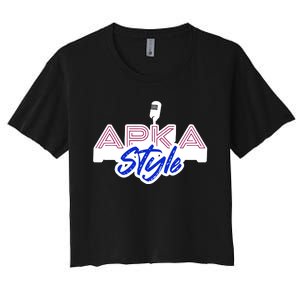 Angaar Apka Style Round Women's Crop Top Tee