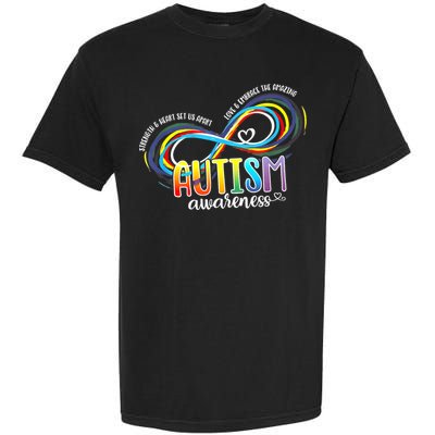 Autism Awareness Strength And Heart Set Us Apart Garment-Dyed Heavyweight T-Shirt