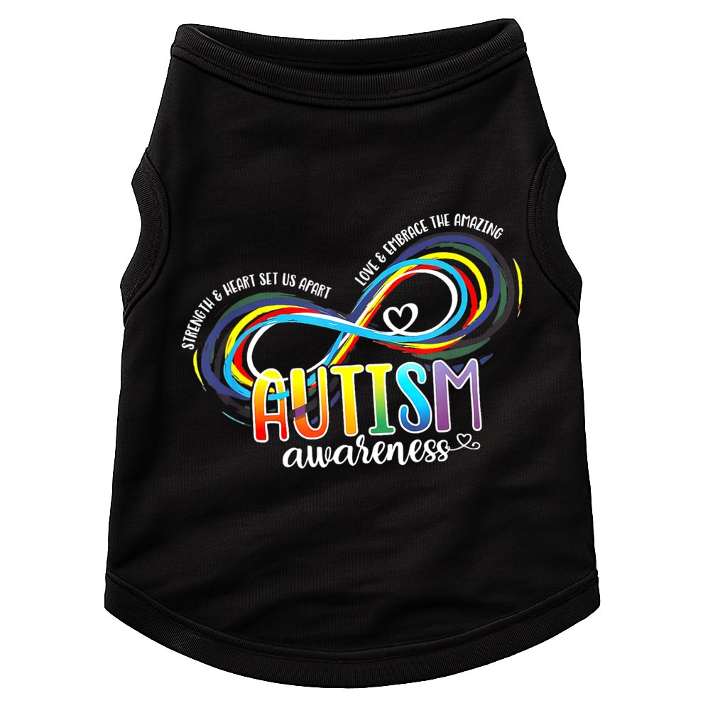 Autism Awareness Strength And Heart Set Us Apart Doggie Tank