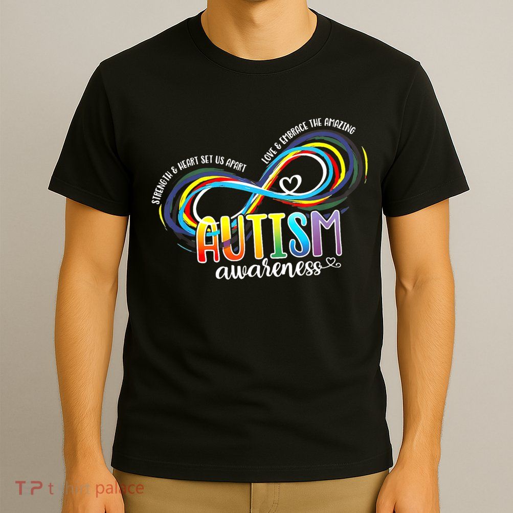 Autism Awareness Strength And Heart Set Us Apart T-Shirt