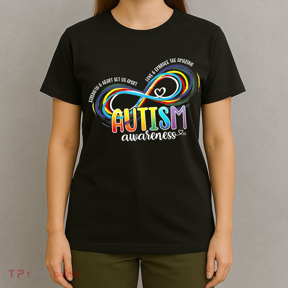 Autism Awareness Strength And Heart Set Us Apart T-Shirt