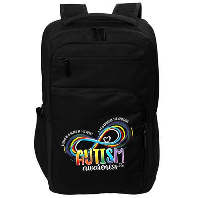 Autism Awareness Strength And Heart Set Us Apart Impact Tech Backpack