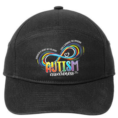 Autism Awareness Strength And Heart Set Us Apart 7-Panel Snapback Hat