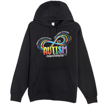 Autism Awareness Strength And Heart Set Us Apart Premium Pullover Hoodie