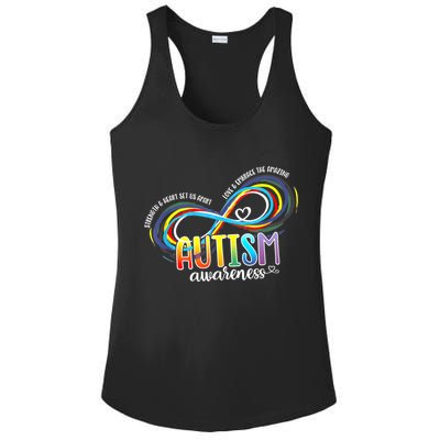 Autism Awareness Strength And Heart Set Us Apart Ladies PosiCharge Competitor Racerback Tank